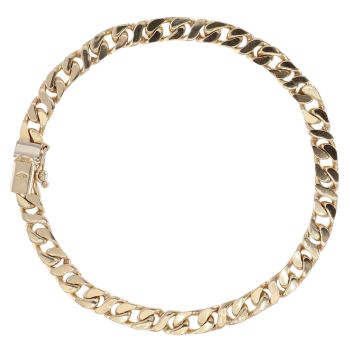 9ct Yellow Gold Curb Bracelet 7.5"