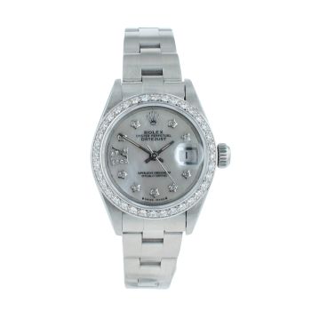 Rolex Custom Datejust Pre Owned Watch Ref 69190