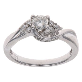 18ct White Gold 0.50ct Brilliant Cut Diamond Solitaire Ring