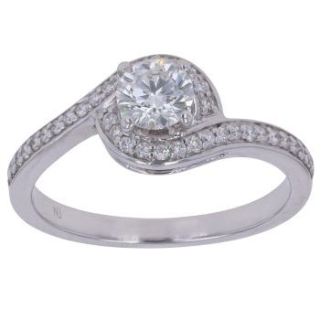 18ct White Gold 0.70ct Brilliant Cut Diamond Solitaire Ring