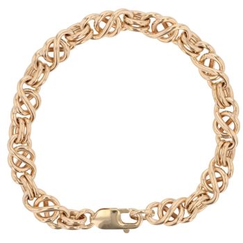 9ct Yellow Gold Celtic Knot Bracelet 8"