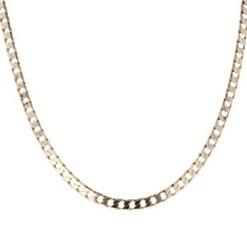 9ct Yellow Gold Curb Chain 22"