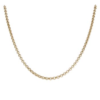 9ct Yellow Gold Belcher Chain 18"