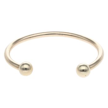 9ct Yellow Gold Plain Torque Bangle