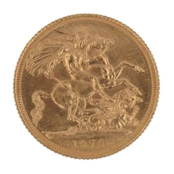 1976 Elizabeth II Full Sovereign Coin