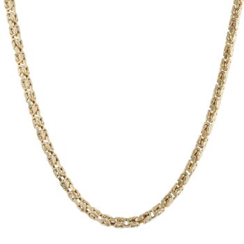 14ct Yellow Gold Byzantine Chain 24"
