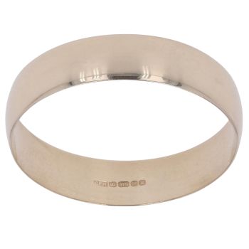 9ct Yellow Gold Plain Wedding Band 5mm