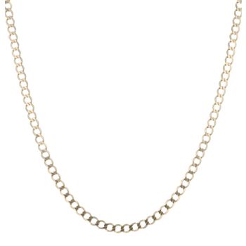 9ct Yellow Gold Curb Chain 18"