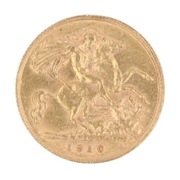 1910 Edward VII Half Sovereign Coin