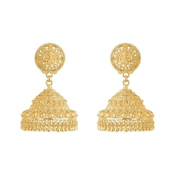 22ct Yellow Gold Earrings in Filligree with Droppers