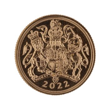 2022 Elizabeth II Fifth Portrait UK Full Sovereign Coin