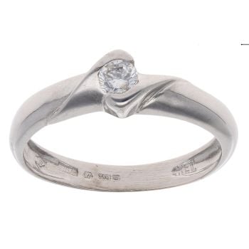 18ct White Gold 0.15ct Diamond Solitaire Ring