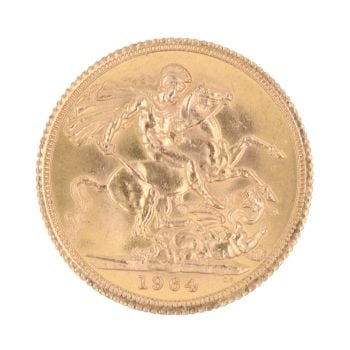 1964 Elizabeth II Full Sovereign Coin