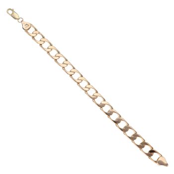 9ct Yellow Gold Curb Bracelet 7"