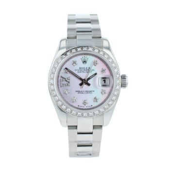 Rolex Custom Datejust Pre Owned Watch Ref 179160