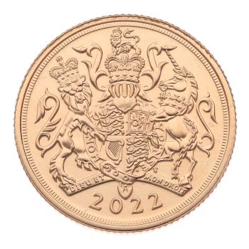 2022 Elizabeth II Fifth Portrait UK Full Sovereign Coin