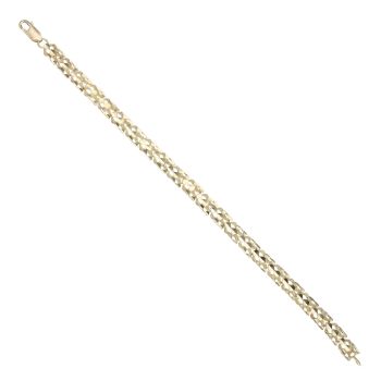 9ct Yellow Gold Patterned Fancy Bracelet 7"