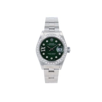 Rolex Custom Oyster Perpetual Date Pre Owned Watch Ref 79160
