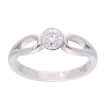 9ct White Gold 0.33ct Diamond Solitaire Ring