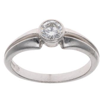 18ct White Gold 0.50ct Diamond Solitaire Ring