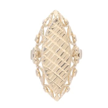 14ct Yellow Gold Marquise Fancy Ring
