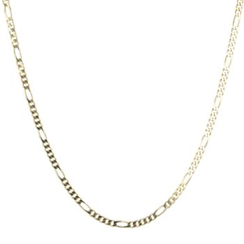 18ct Yellow Gold Figaro Chain 24"