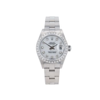 Rolex Custom Oyster Perpetual Date Pre Owned Watch Ref 79160