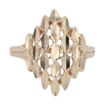 9ct Yellow Gold Patterned Fancy Ring