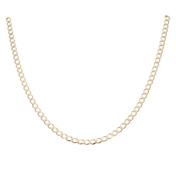 9ct Yellow Gold Curb Chain 18"