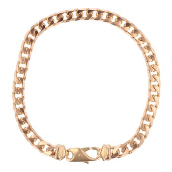 9ct Yellow Gold Curb Bracelet 9"