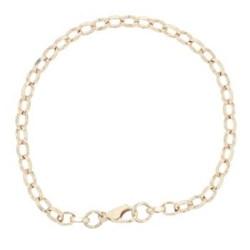 9ct Yellow Gold Belcher Bracelet 7"