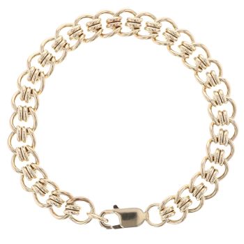 9ct Yellow Gold Fancy Bracelet 8"
