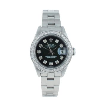 Rolex Custom Datejust Pre Owned Watch Ref 69240