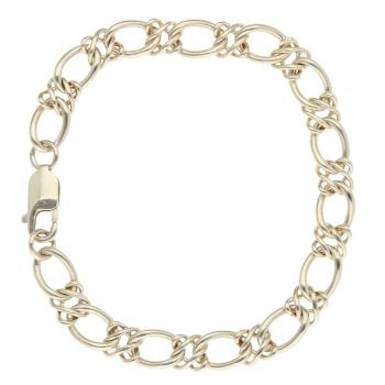 9ct Yellow Gold Fancy Bracelet 8"