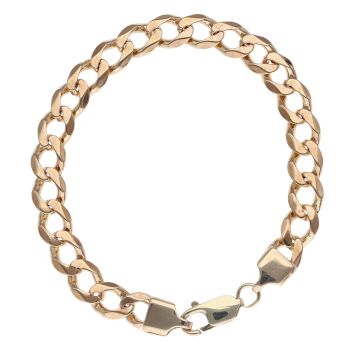 9ct Yellow Gold Curb Bracelet 8.5"