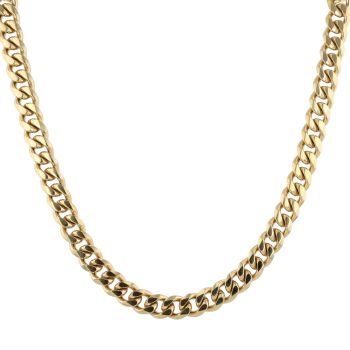 Unique & Co Gold Plated Stainless Steel Curb Chain 20"