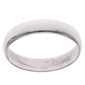 9ct White Gold Wedding Band 4.7mm