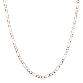 14ct Rose Gold Figaro Chain 20"