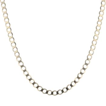 9ct Yellow Gold Curb Chain 18"