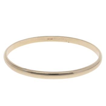 9ct Yellow Gold Plain Bangle