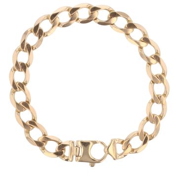 9ct Yellow Gold Curb Bracelet 8.5"