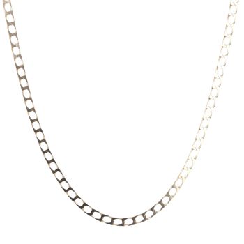 9ct Yellow Gold Square Curb Chain 18"