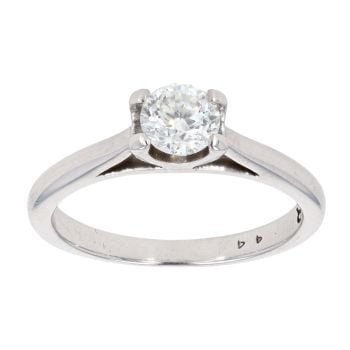 18ct White Gold 0.44ct Diamond Solitaire Ring