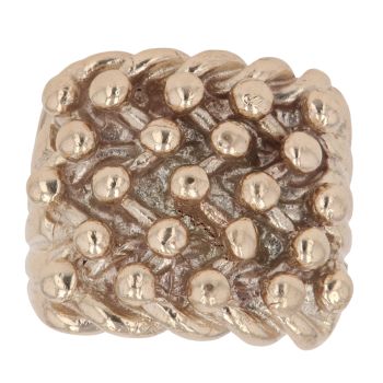 9ct Yellow Gold Five Row Keeper Ring