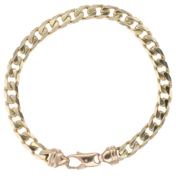 9ct Yellow Gold Curb Bracelet 8.5"