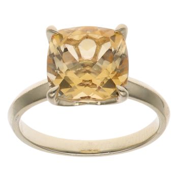 9ct Yellow Gold Citrine Single Stone Ring
