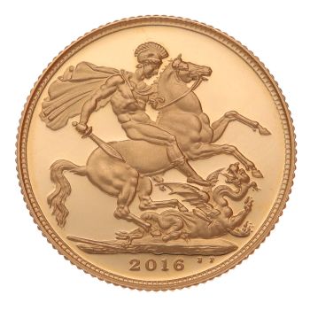 2016 Elizabeth II Fifth Portrait UK Full Sovereign Coin