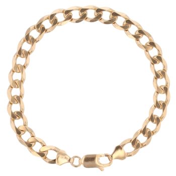 9ct Yellow Gold Curb Bracelet 8.5"