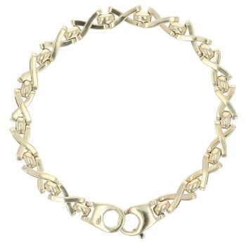 9ct Yellow Gold Fancy Bracelet 7"