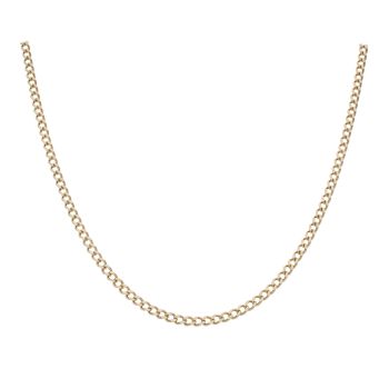 9ct Yellow Gold Curb Chain 22"